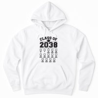 Class Of 2038 Grow With Me Checklist Prek To 12th Grade Hoodie