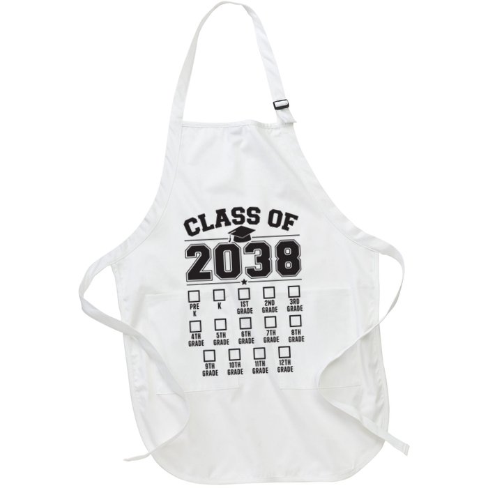 Class Of 2038 Grow With Me Checklist Prek To 12th Grade Apron