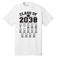 Class Of 2038 Grow With Me Checklist Prek To 12th Grade Tall T-Shirt