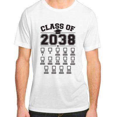 Class Of 2038 Grow With Me Checklist Prek To 12th Grade Adult ChromaSoft Performance T-Shirt