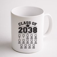 Class Of 2038 Grow With Me Checklist Prek To 12th Grade Mug