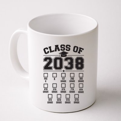 Class Of 2038 Grow With Me Checklist Prek To 12th Grade Mug