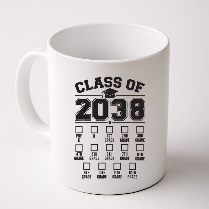 Class Of 2038 Grow With Me Checklist Prek To 12th Grade Mug