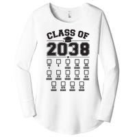 Class Of 2038 Grow With Me Checklist Prek To 12th Grade Women's Perfect Tri Tunic Long Sleeve Shirt