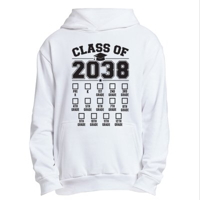 Class Of 2038 Grow With Me Checklist Prek To 12th Grade Urban Pullover Hoodie