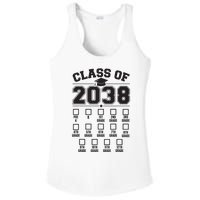 Class Of 2038 Grow With Me Checklist Prek To 12th Grade Ladies PosiCharge Competitor Racerback Tank