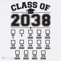 Class Of 2038 Grow With Me Checklist Prek To 12th Grade Trucker Hat