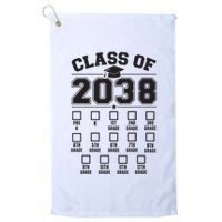 Class Of 2038 Grow With Me Checklist Prek To 12th Grade Golf Towel
