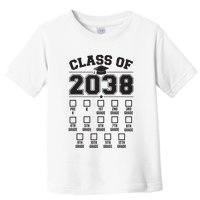 Class Of 2038 Grow With Me Checklist Prek To 12th Grade Toddler T-Shirt