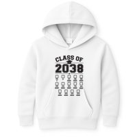 Class Of 2038 Grow With Me Checklist Prek To 12th Grade Kids Hoodie