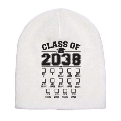 Class Of 2038 Grow With Me Checklist Prek To 12th Grade Short Acrylic Beanie