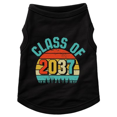 Class Of 2037 Grow With Me Kindergarten To Graduation Retro Doggie Tank