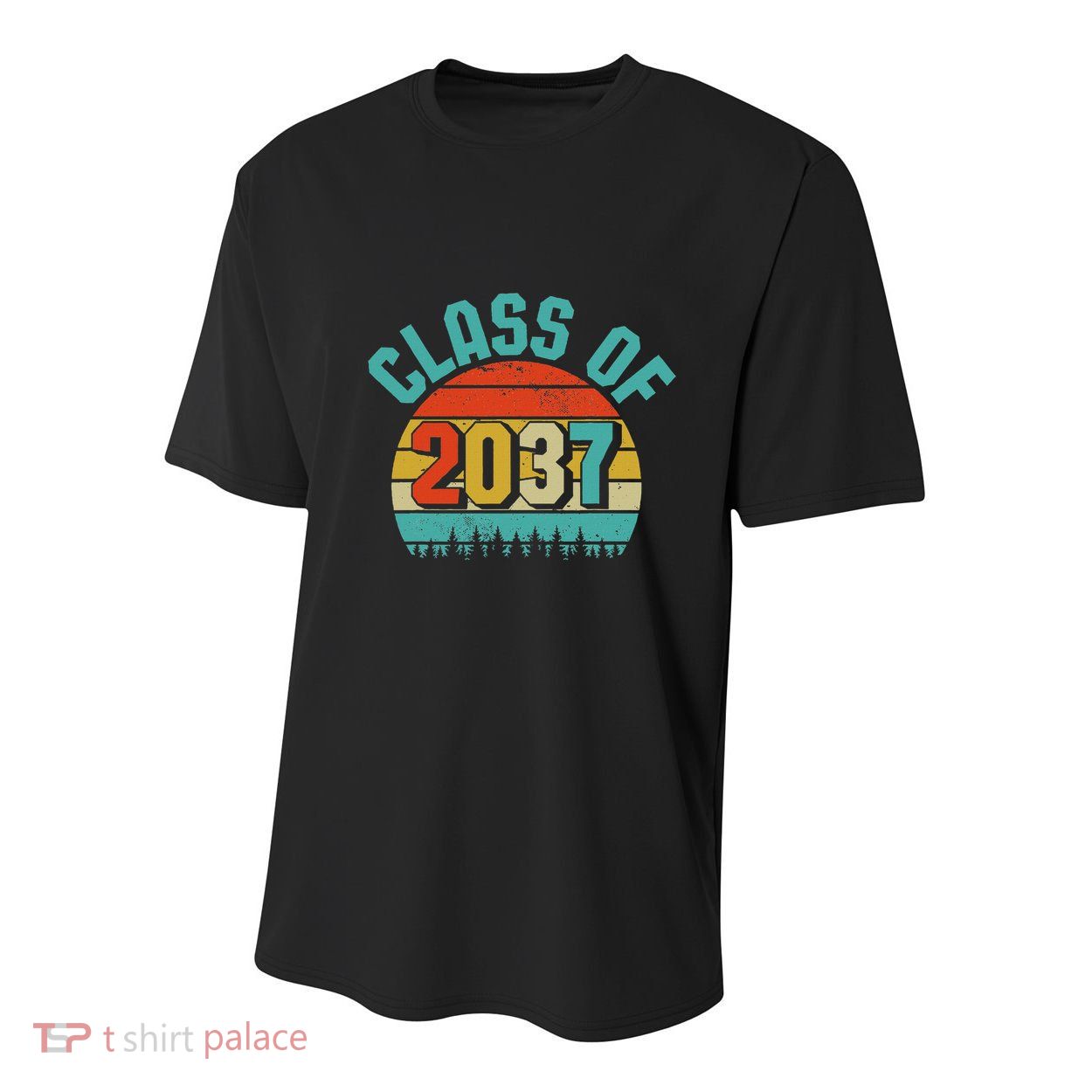 Class Of 2037 Grow With Me Kindergarten To Graduation Retro Youth Performance Sprint T-Shirt