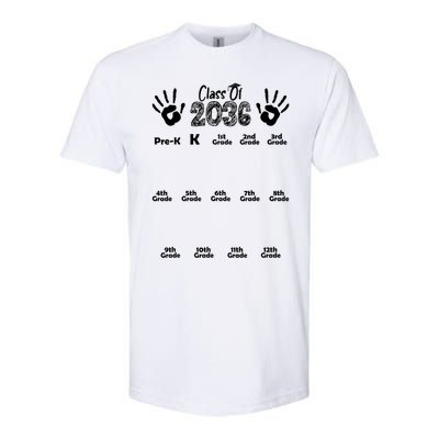 Class Of 2036 Grow With Me Handprint Pre K 12th Grade Softstyle CVC T-Shirt