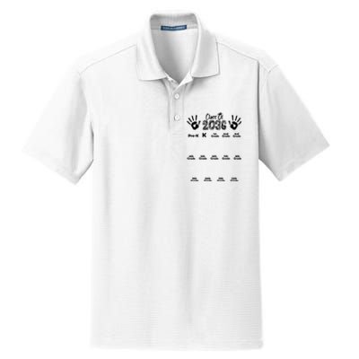 Class Of 2036 Grow With Me Handprint Pre K 12th Grade Dry Zone Grid Polo