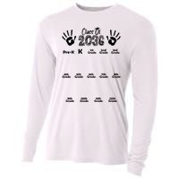 Class Of 2036 Grow With Me Handprint Pre K 12th Grade Cooling Performance Long Sleeve Crew