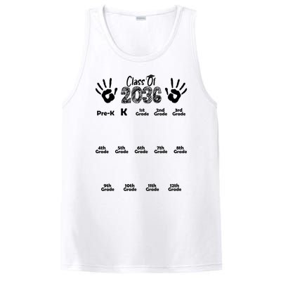 Class Of 2036 Grow With Me Handprint Pre K 12th Grade PosiCharge Competitor Tank