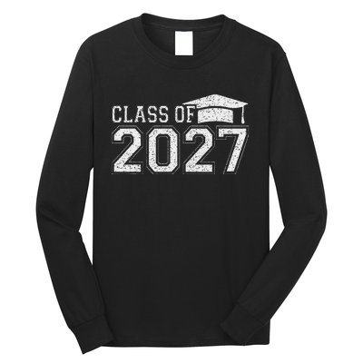 Class Of 2027 Kindergarten Graduation First Day Of School Long Sleeve Shirt