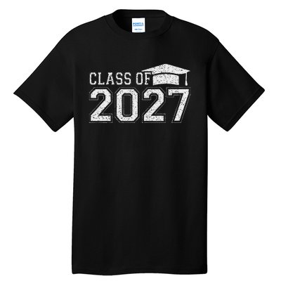 Class Of 2027 Kindergarten Graduation First Day Of School Tall T-Shirt