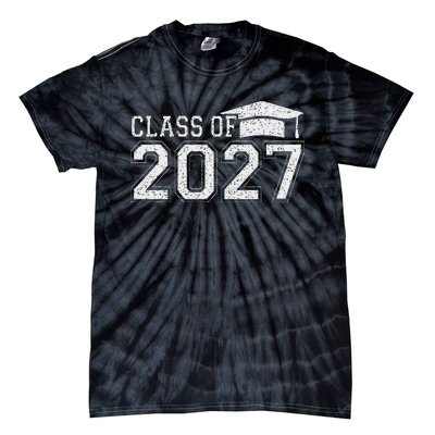 Class Of 2027 Kindergarten Graduation First Day Of School Tie-Dye T-Shirt