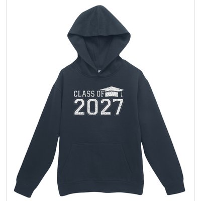 Class Of 2027 Kindergarten Graduation First Day Of School Urban Pullover Hoodie