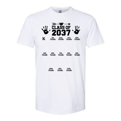 Class Of 2037 Grow With Me Handprint Prek 12th Grade Softstyle CVC T-Shirt