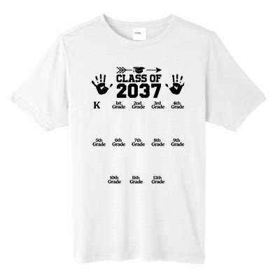 Class Of 2037 Grow With Me Handprint Prek 12th Grade Tall Fusion ChromaSoft Performance T-Shirt