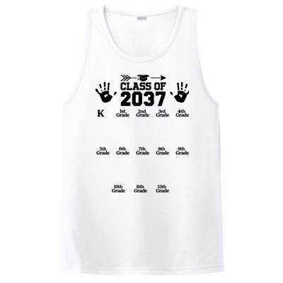 Class Of 2037 Grow With Me Handprint Prek 12th Grade PosiCharge Competitor Tank