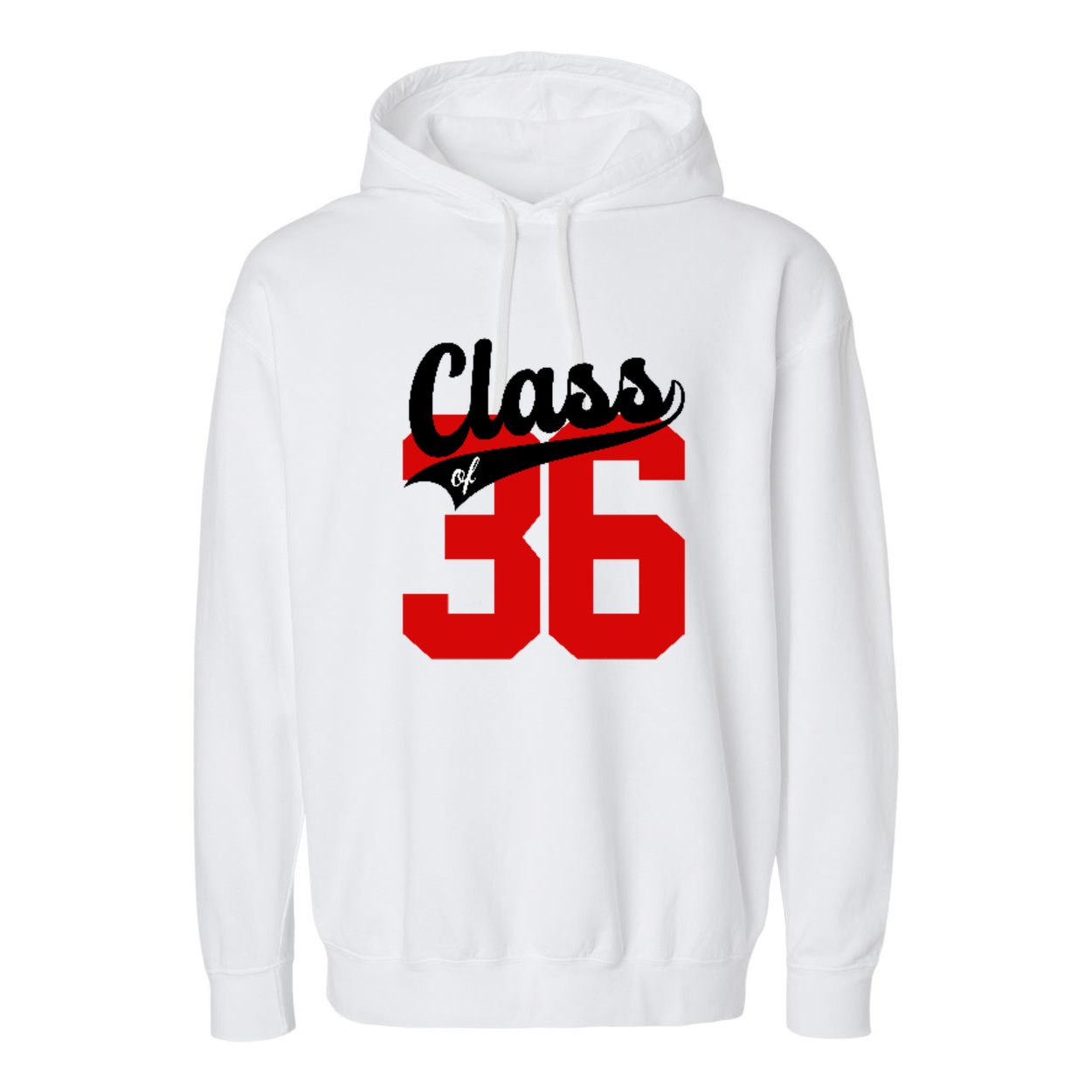Class Of 2036 Retro Graduation Gift Garment-Dyed Fleece Hoodie
