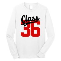 Class Of 2036 Retro Graduation Gift Long Sleeve Shirt