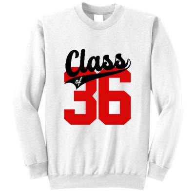 Class Of 2036 Retro Graduation Gift Sweatshirt