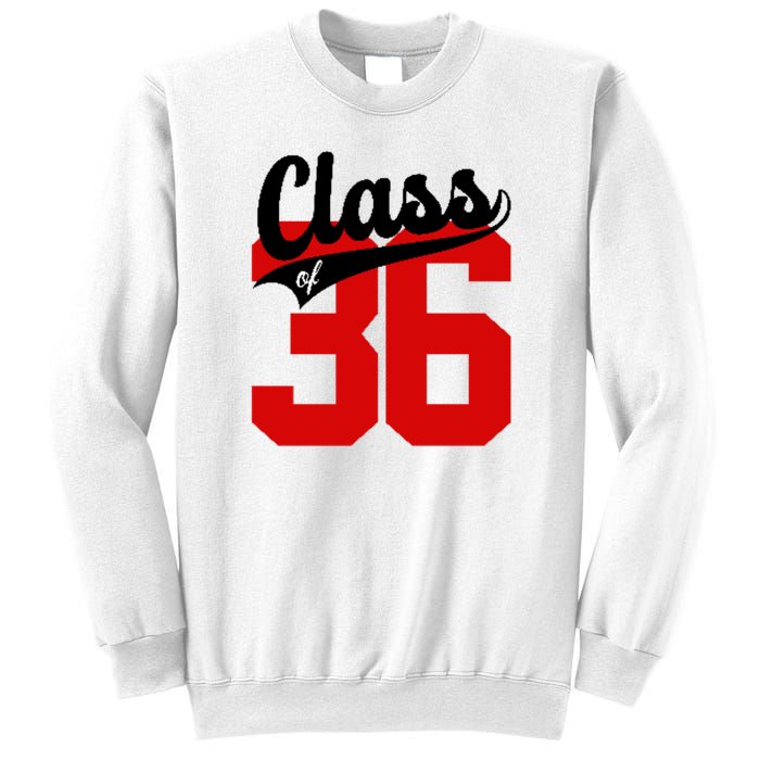 Class Of 2036 Retro Graduation Gift Sweatshirt