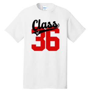 Class Of 2036 Retro Graduation Gift Tall T-Shirt