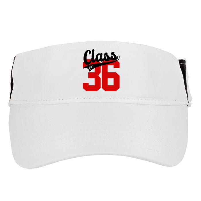 Class Of 2036 Retro Graduation Gift Adult Drive Performance Visor