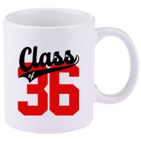 Class Of 2036 Retro Graduation Gift 11oz C Handle Ceramic Mug