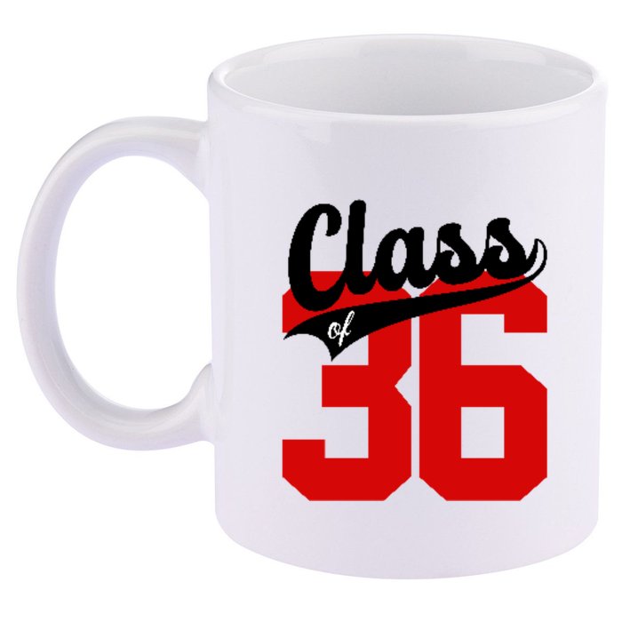 Class Of 2036 Retro Graduation Gift 11oz C Handle Ceramic Mug