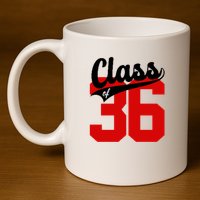Class Of 2036 Retro Graduation Gift 11oz C Handle Ceramic Mug