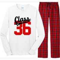 Class Of 2036 Retro Graduation Gift Long Sleeve Pajama Set