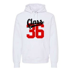 Class Of 2036 Retro Graduation Gift Premium Hoodie