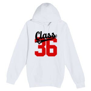 Class Of 2036 Retro Graduation Gift Premium Pullover Hoodie