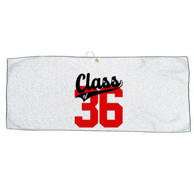 Class Of 2036 Retro Graduation Gift Large Microfiber Waffle Golf Towel