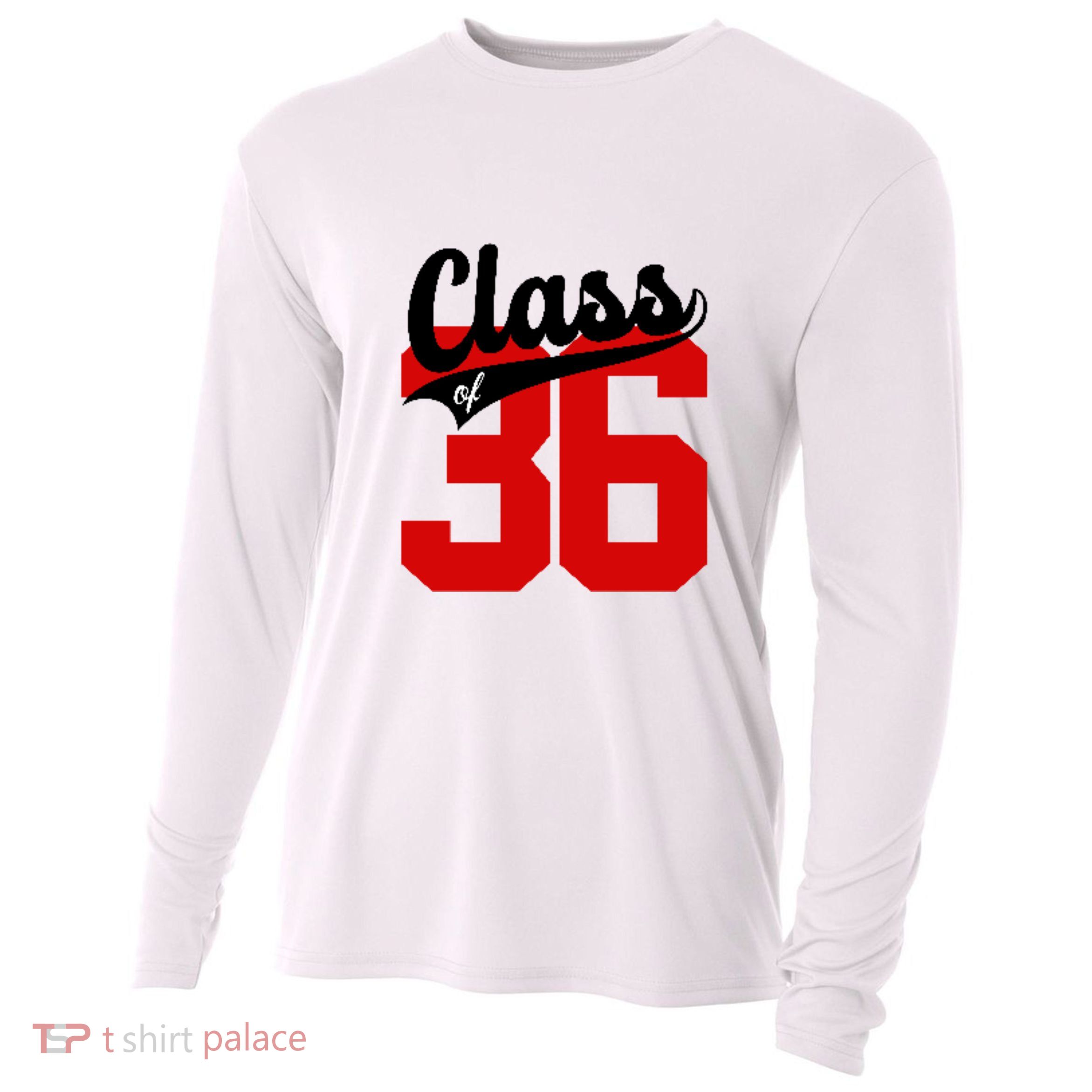 Class Of 2036 Retro Graduation Gift Cooling Performance Long Sleeve Crew