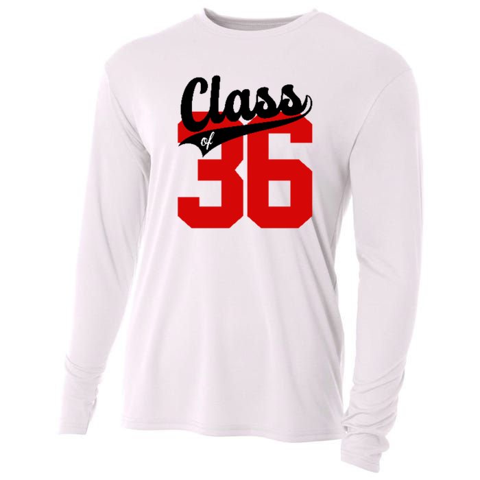 Class Of 2036 Retro Graduation Gift Cooling Performance Long Sleeve Crew