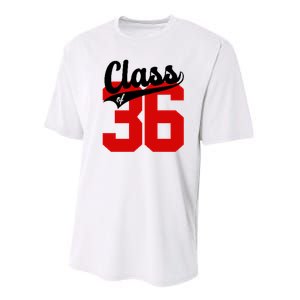 Class Of 2036 Retro Graduation Gift Performance Sprint T-Shirt