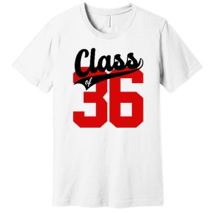 Class Of 2036 Retro Graduation Gift Premium T-Shirt