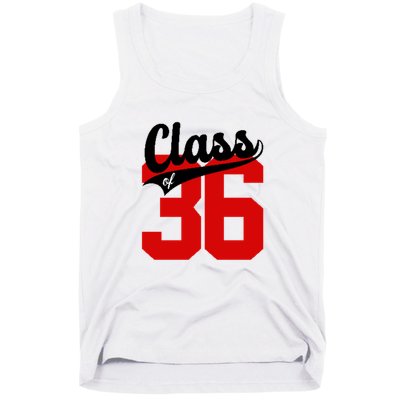 Class Of 2036 Retro Graduation Gift Tank Top