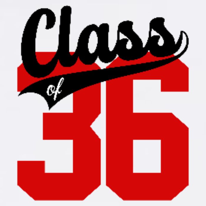 Class Of 2036 Retro Graduation Gift Women's Knotted Racerback Tank