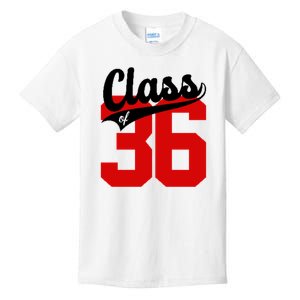 Class Of 2036 Retro Graduation Gift Kids T-Shirt