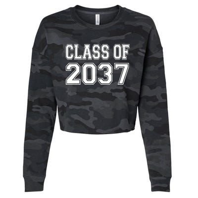 Class of 2037 grow with me Cropped Pullover Crew