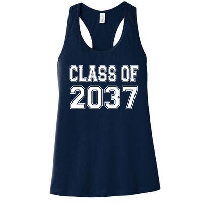 Class of 2037 grow with me Women's Racerback Tank